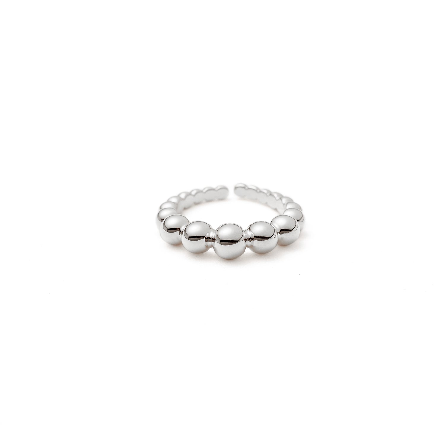 Adjustable Bold Spheres Ring
