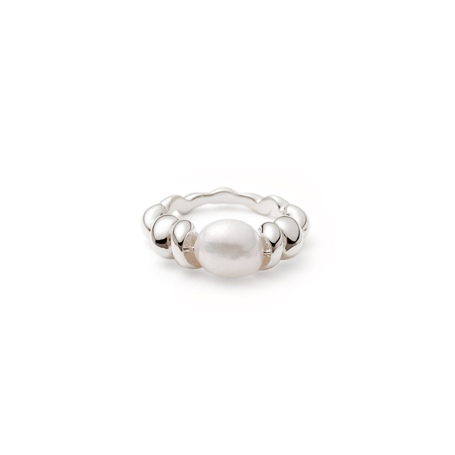 Braided Pearl Ring
