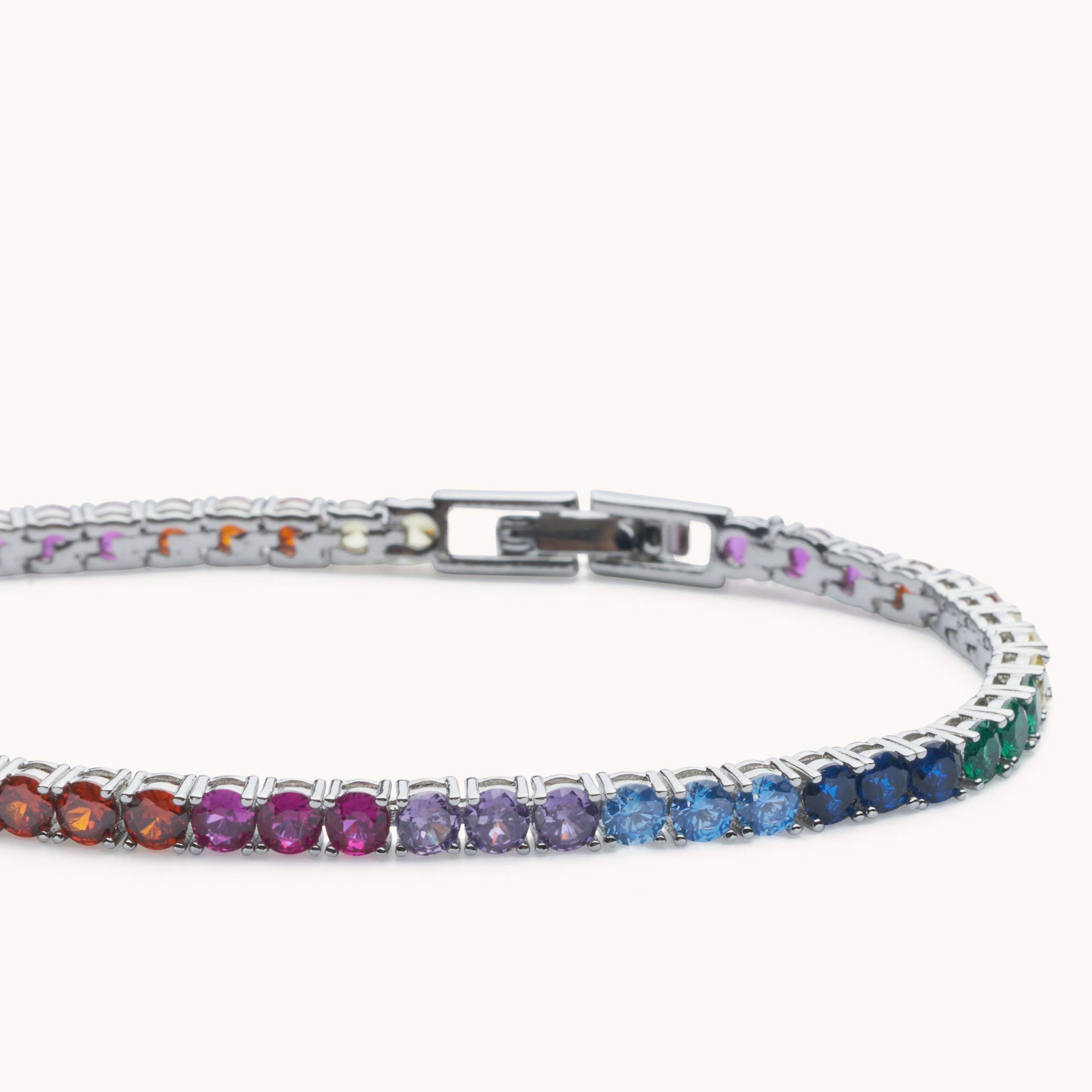 Rainbow Tennis Bracelet