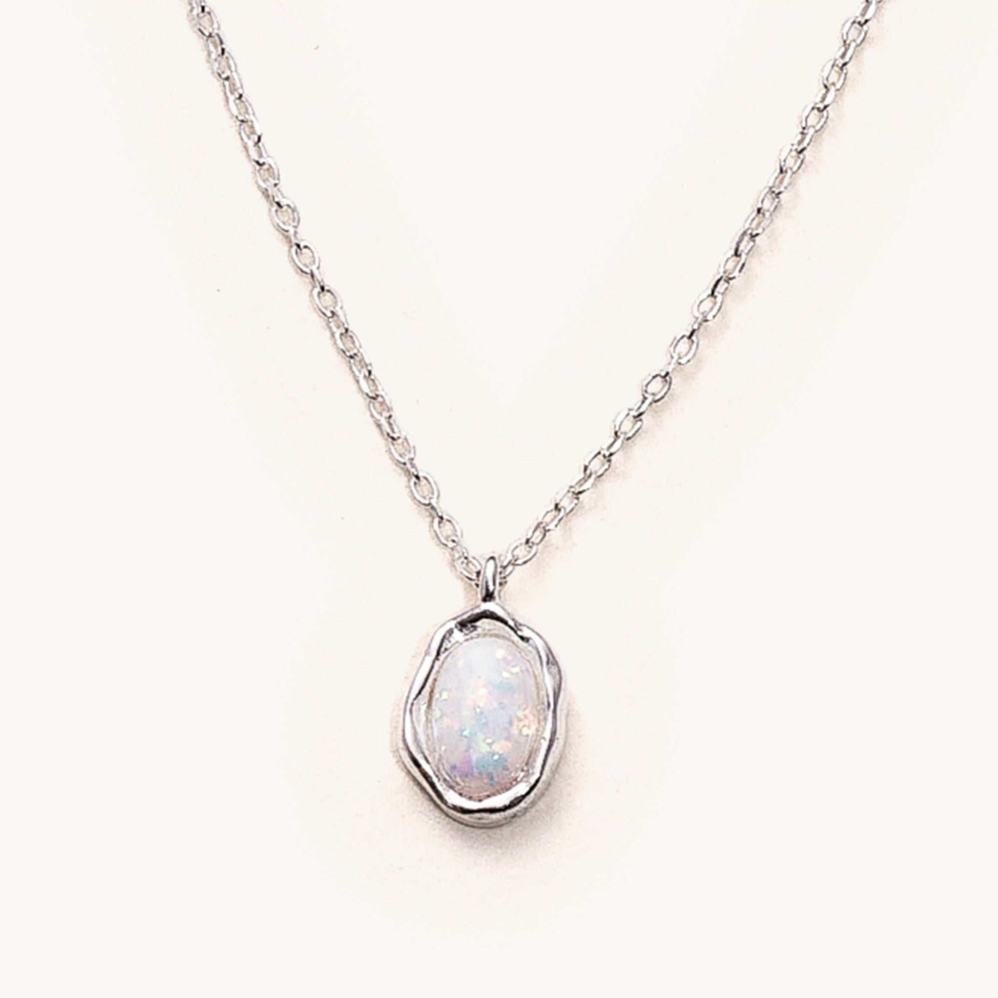 Shabella Necklaces Opal Simple Necklace