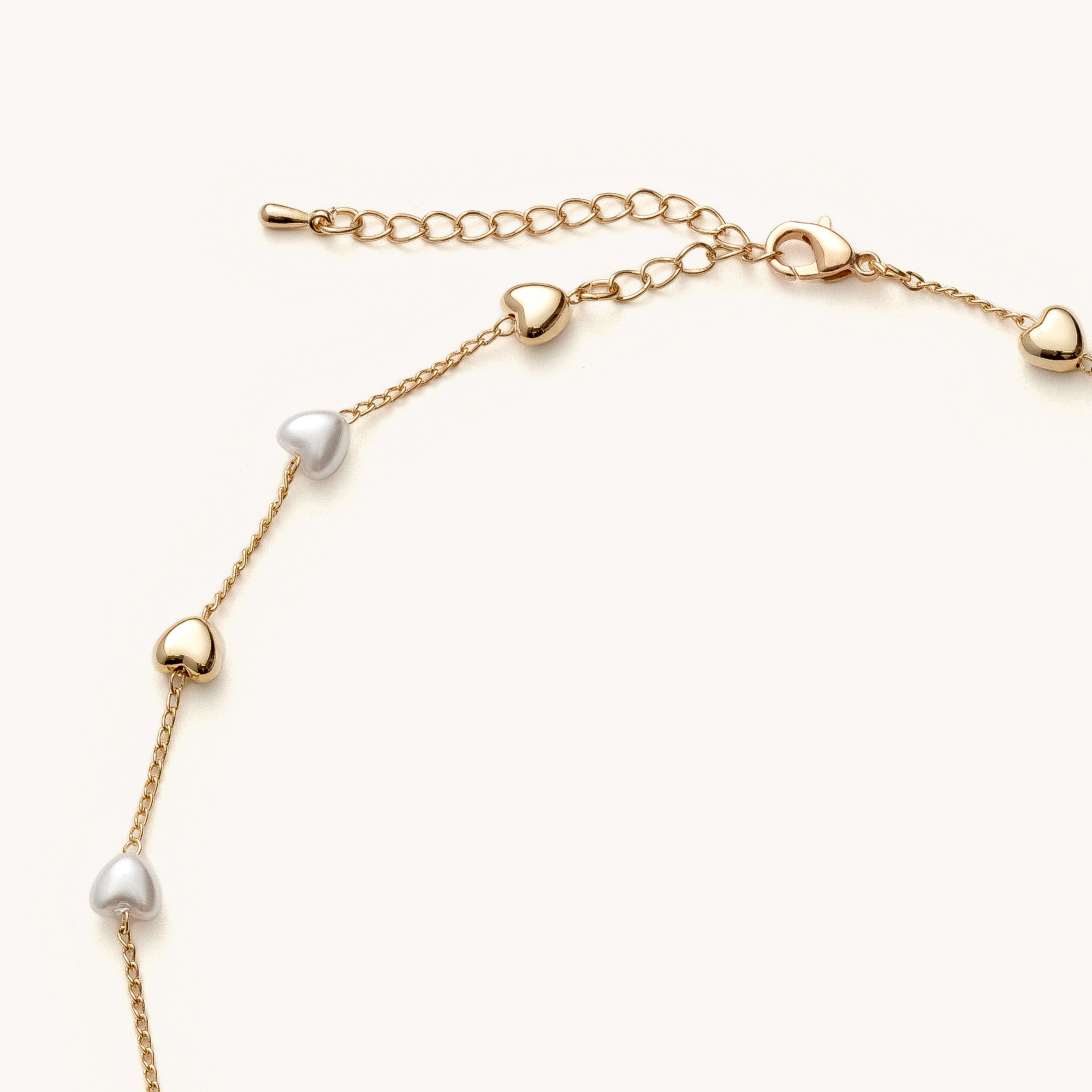 Shabella Necklaces Heart Pearls Necklace