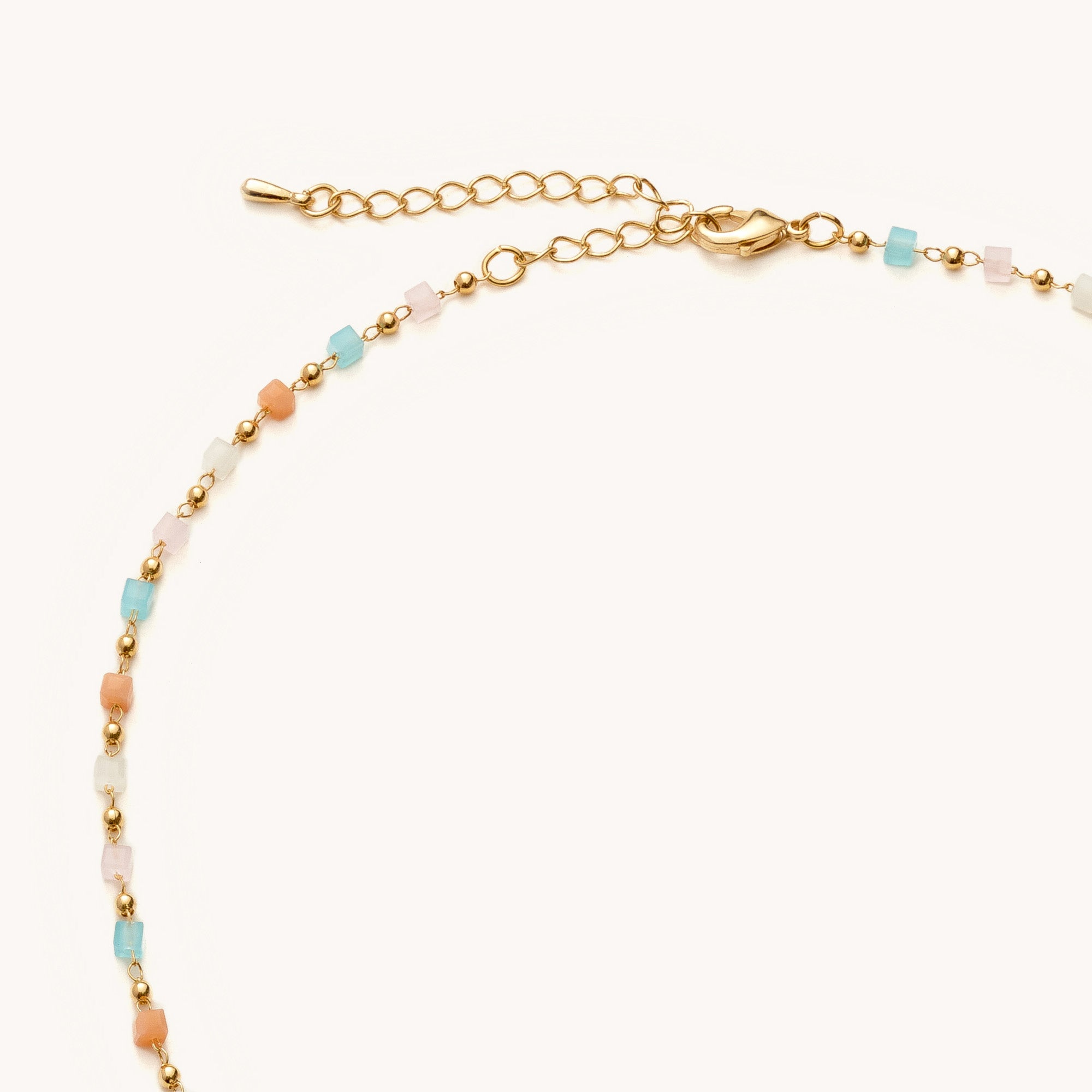 Shabella Necklaces Warm Multi-Colored Stone Necklace